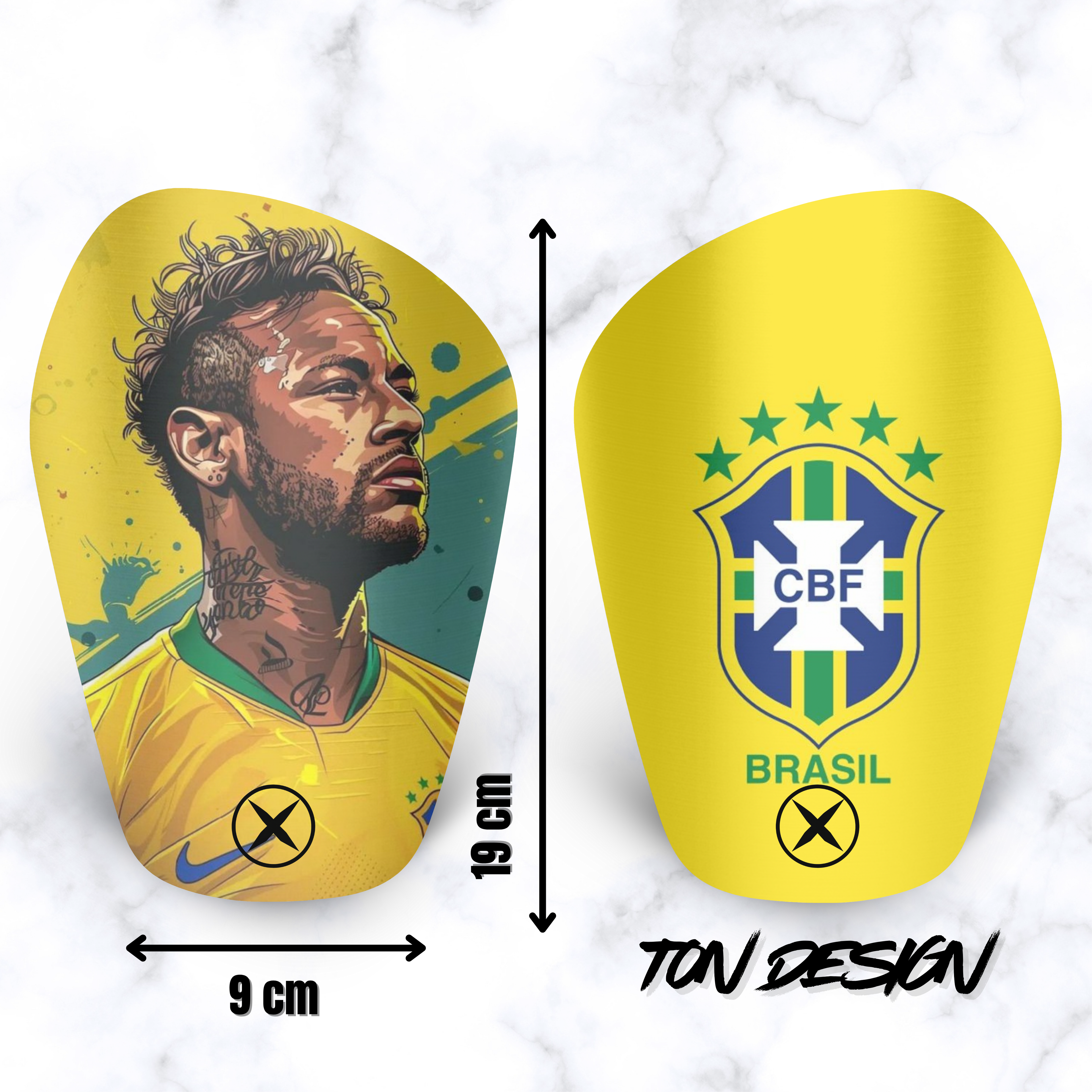 FLYX Guard - Protège-tibias personnalisés taille L