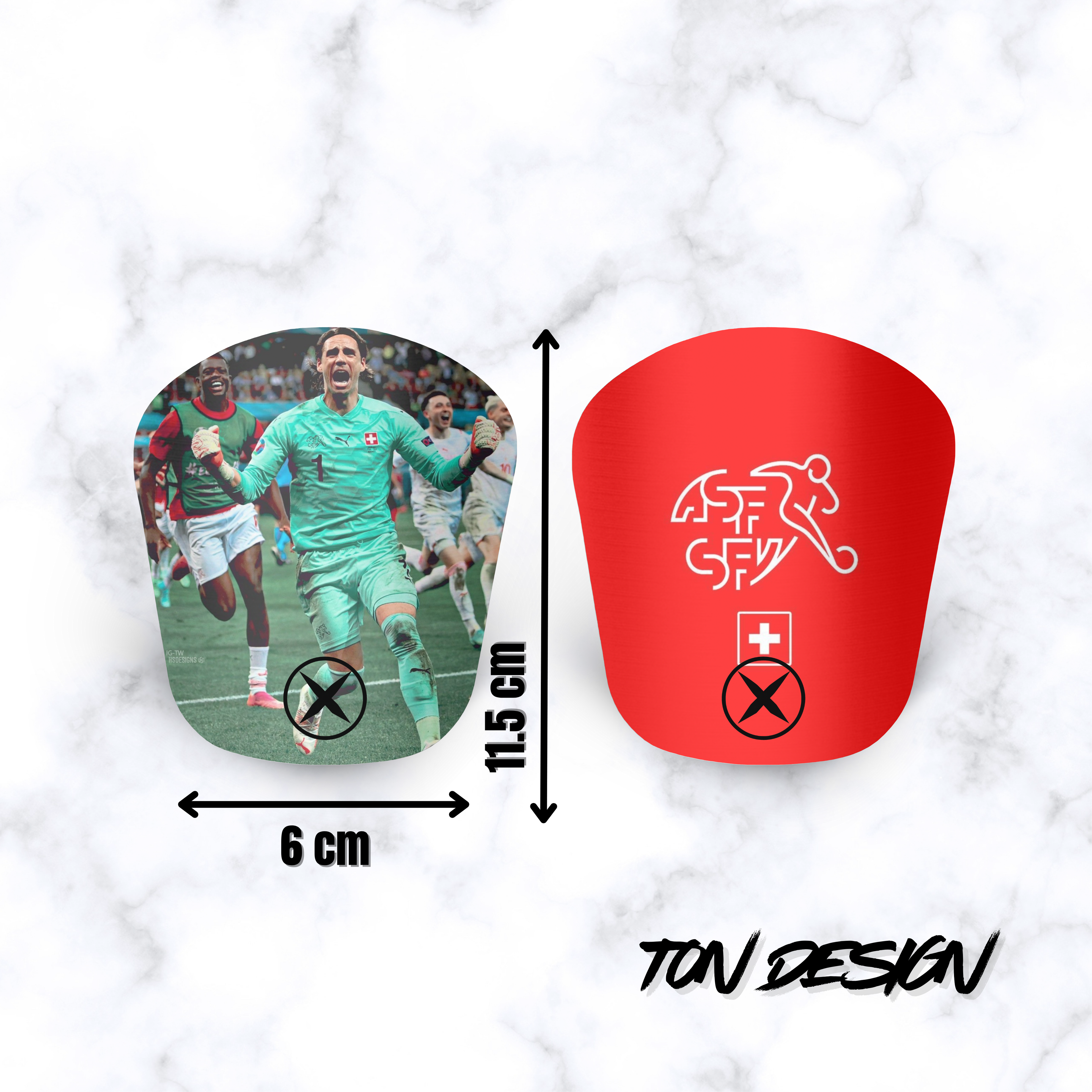 FLYX Guard - Protège-tibias standards personnalisés