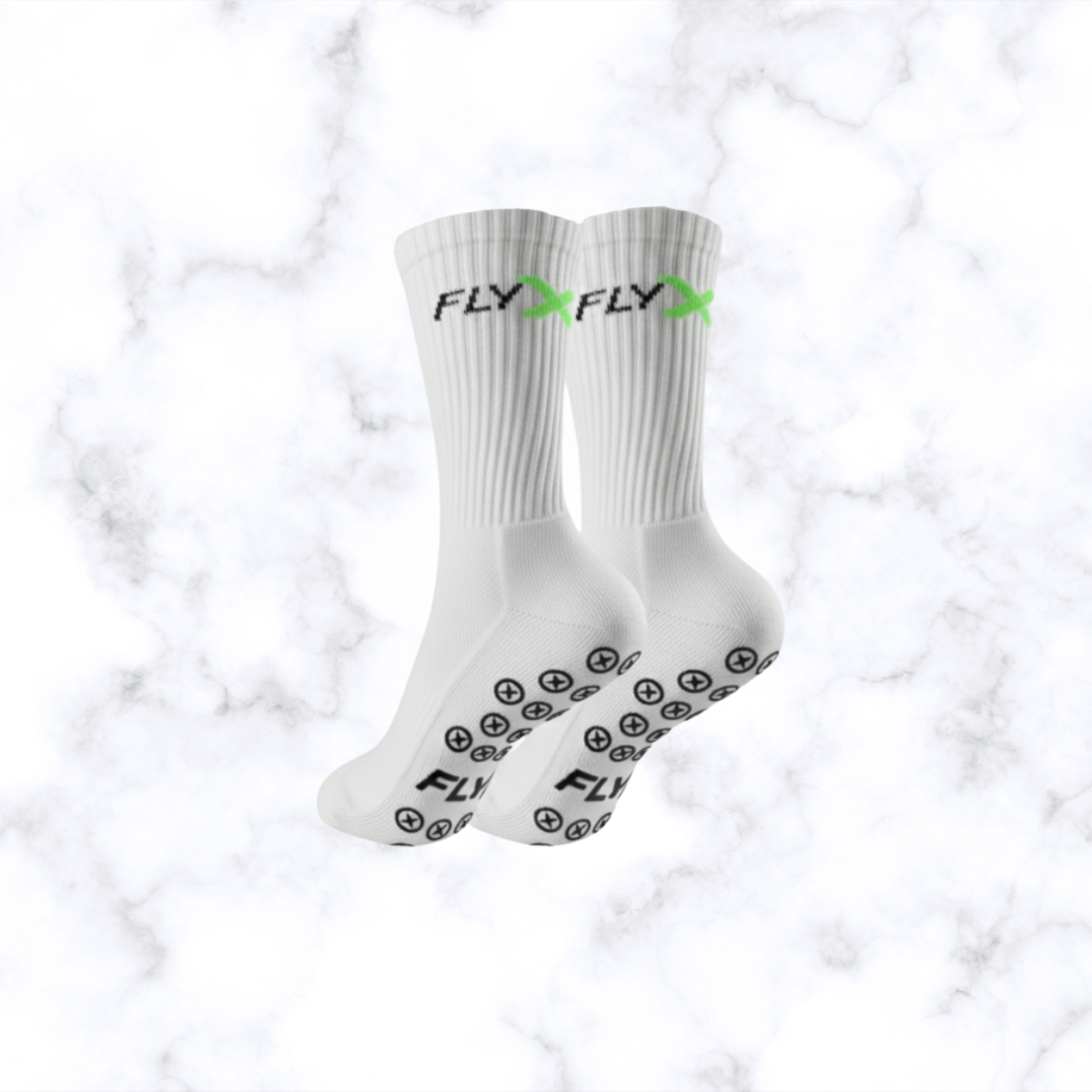 FLYX Grip - Chaussettes anti-dérapantes noires