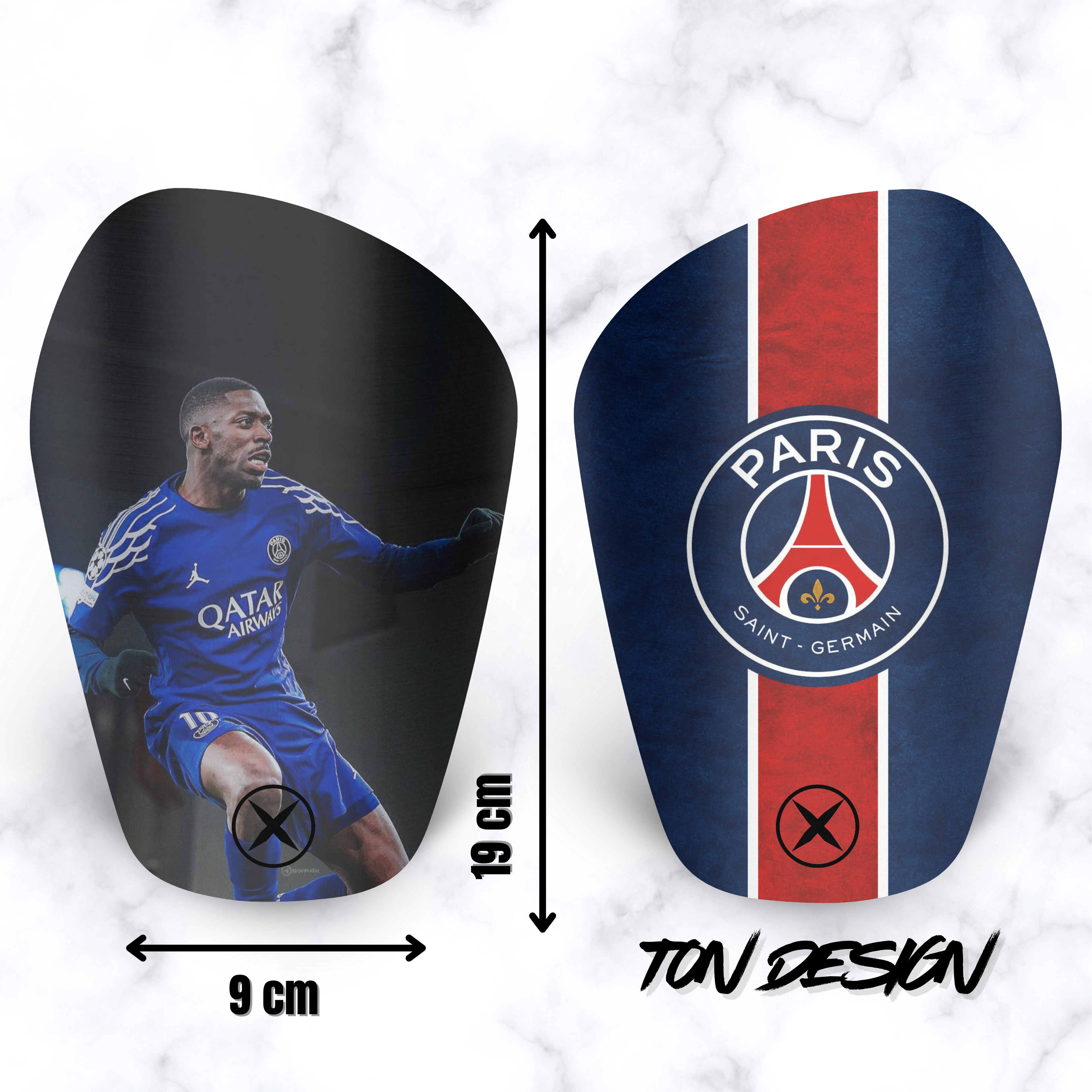 FLYX Guard - Protège-tibias personnalisés taille L