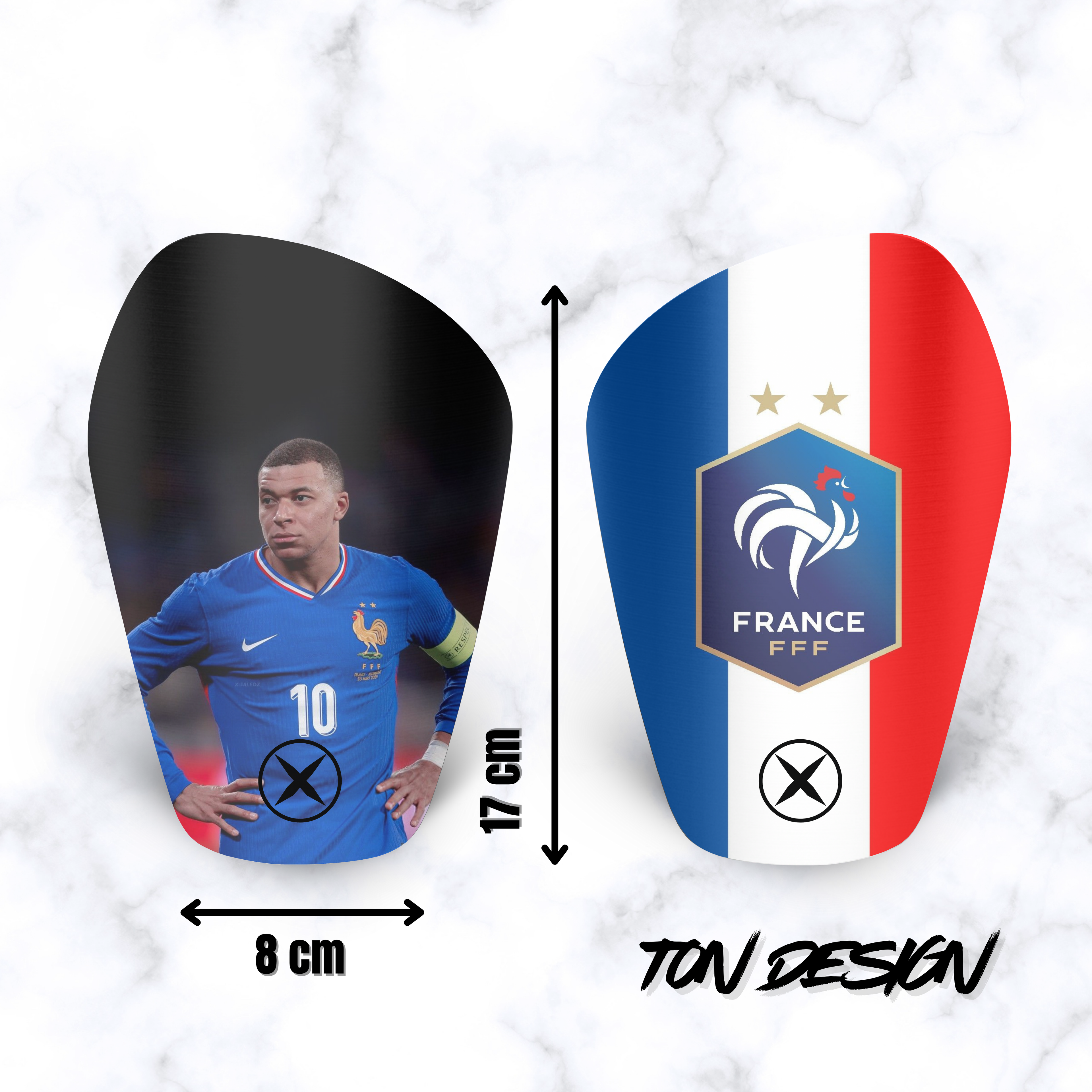 FLYX Guard - Protège-tibias personnalisés taille M